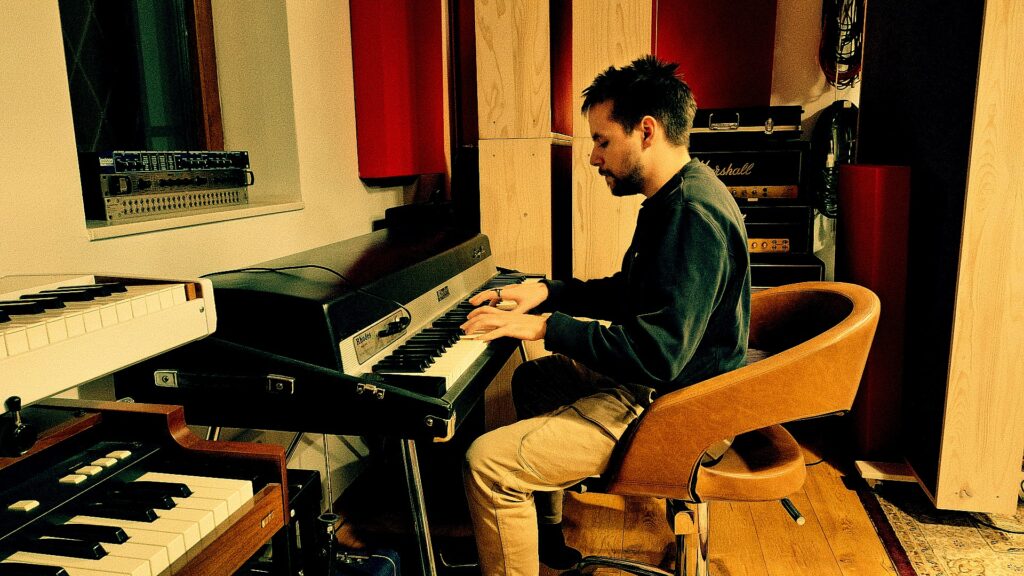 Studio piano and workstation